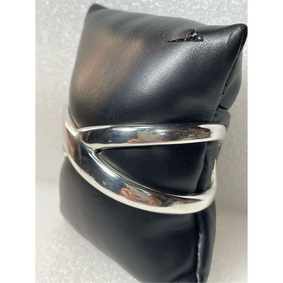 Vintage James Avery Solid 925 Sterling Silver Crossover Infinity Design Cuff Ban - Picture 2 of 11